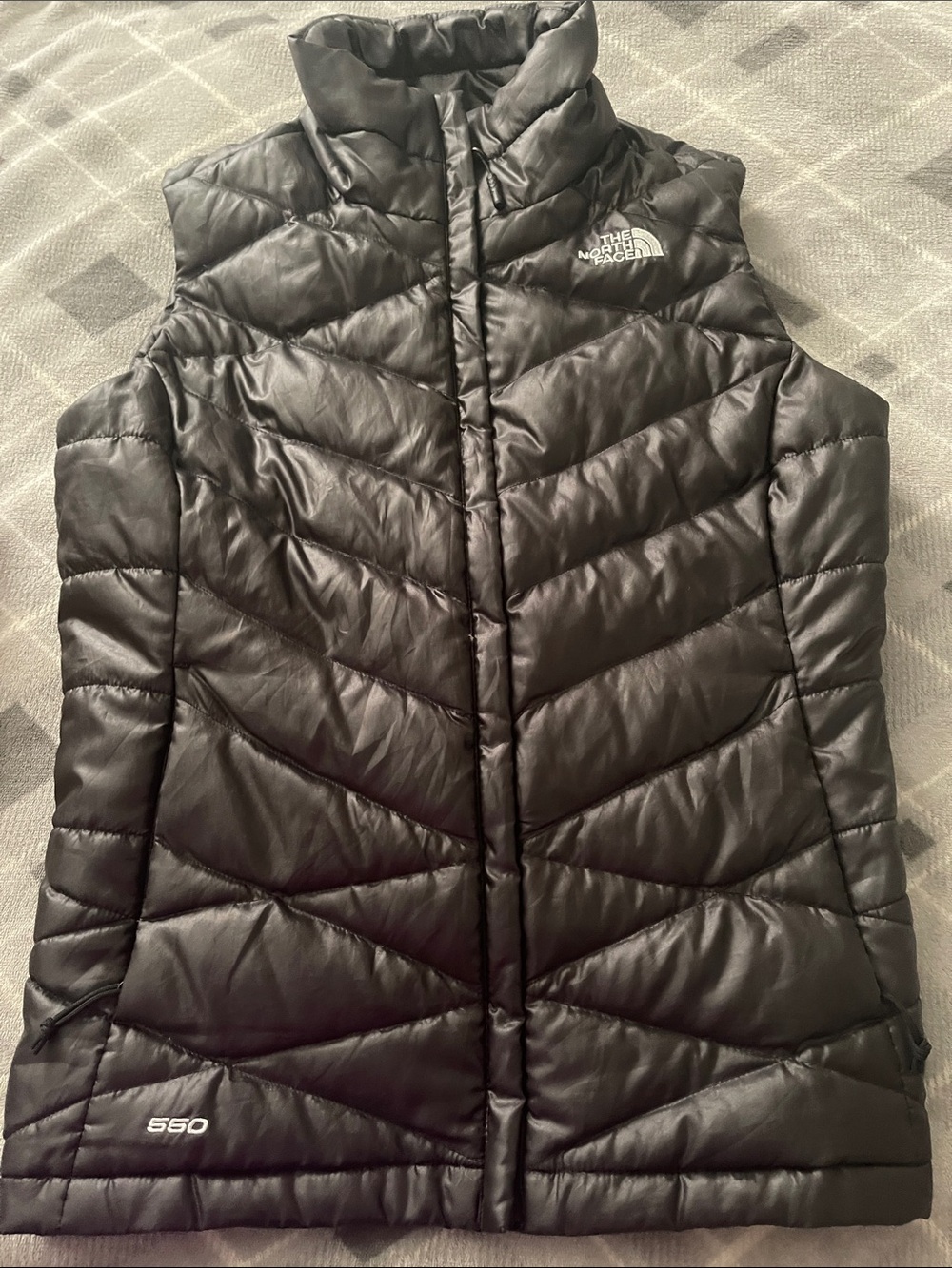 The North Face Black Quilted 550 Down Vest Women’s S black